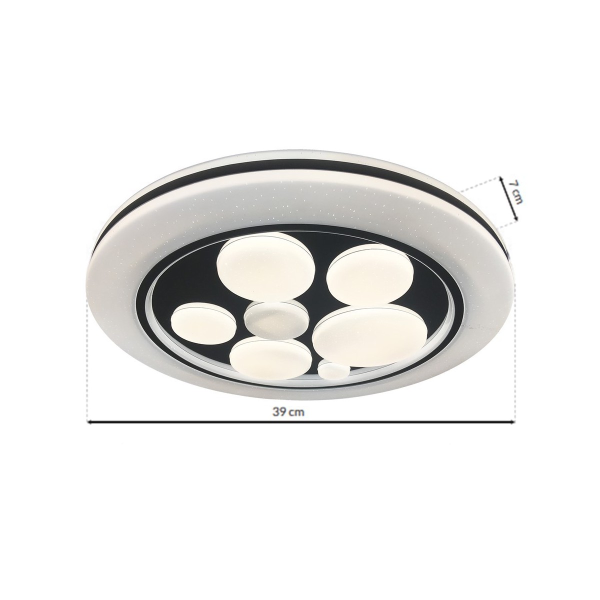 Plafon BUBBLES 24W Ø390 mm + Pilot