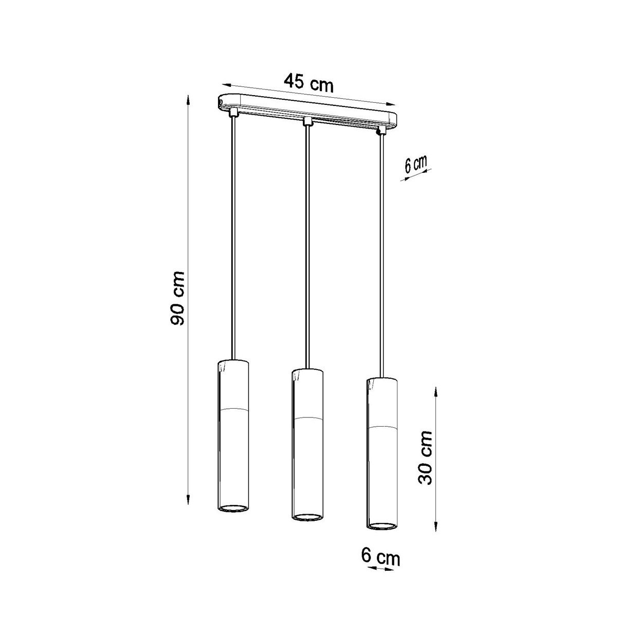 SOLLUX LIGHTING BORGIO 3 white