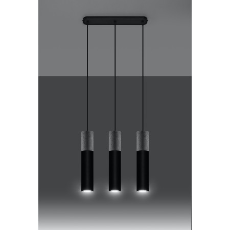 SOLLUX LIGHTING BORGIO 3 black