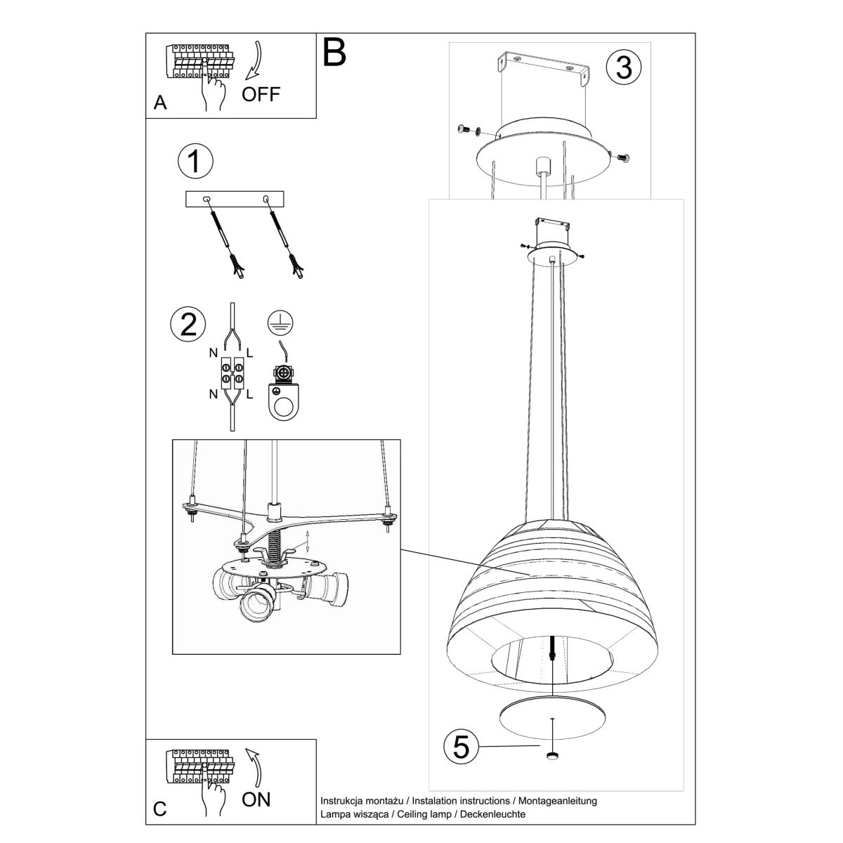 SOLLUX LIGHTING BELLA 60 black