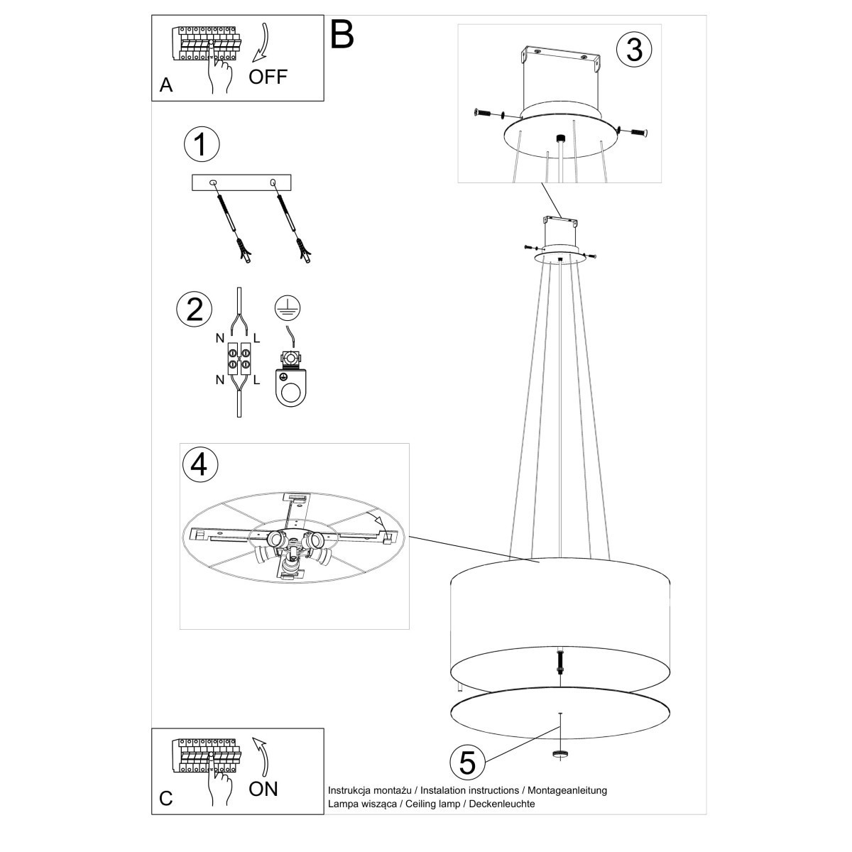 SOLLUX LIGHTING OTTO 60 white