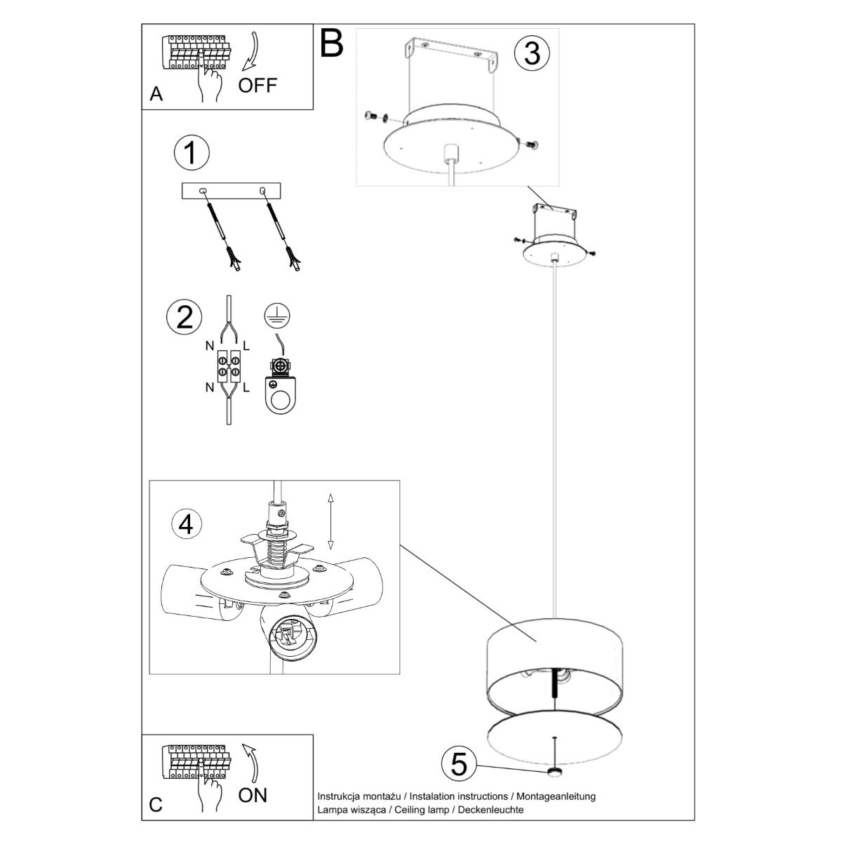 SOLLUX LIGHTING SKALA 30 black