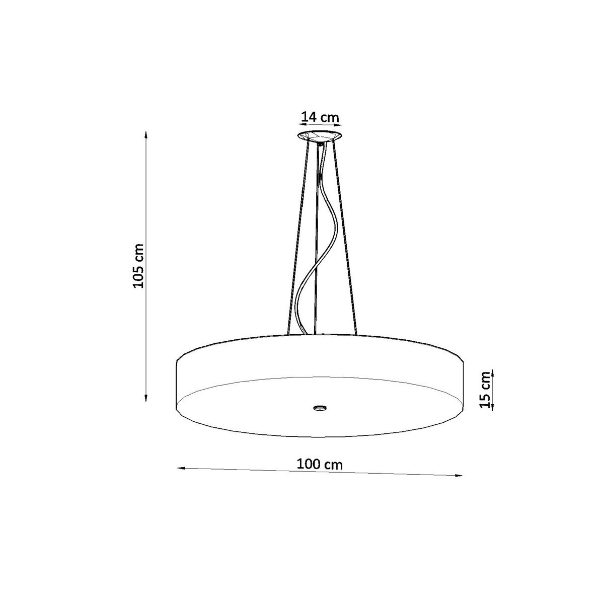 SOLLUX LIGHTING SKALA 100 black