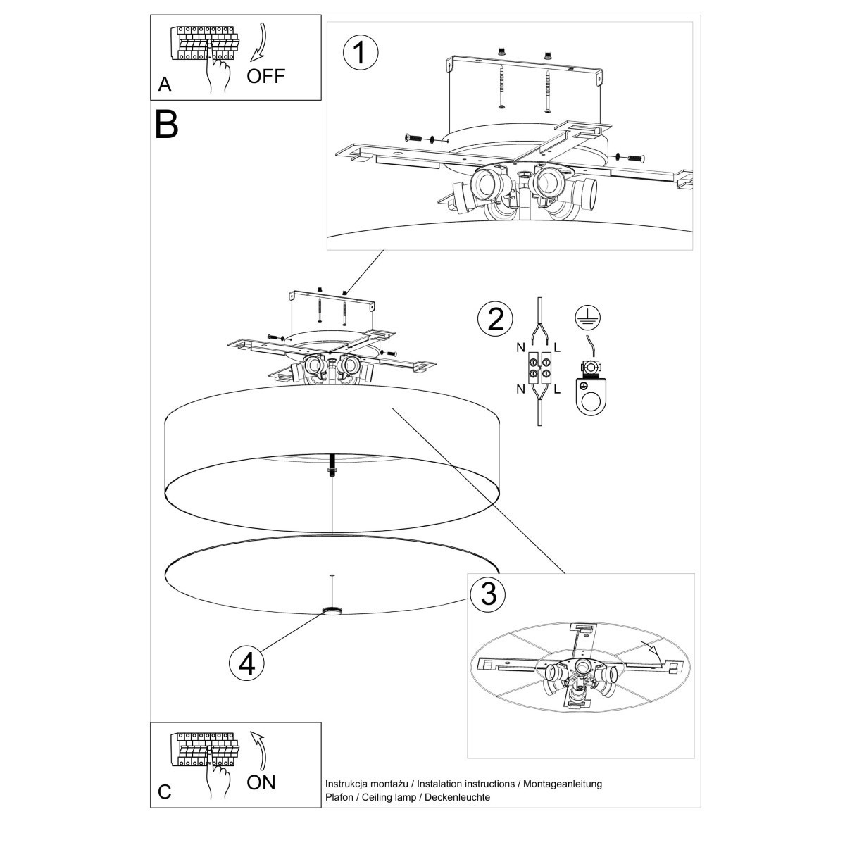 SOLLUX LIGHTING SKALA 70 white