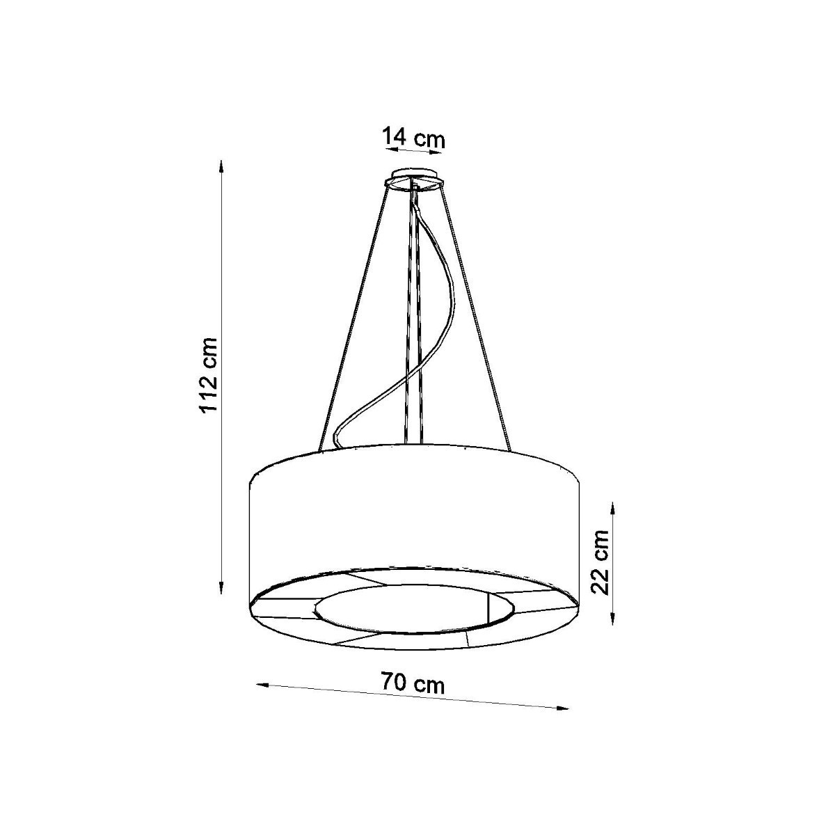 SOLLUX LIGHTING SATURNO 70 white