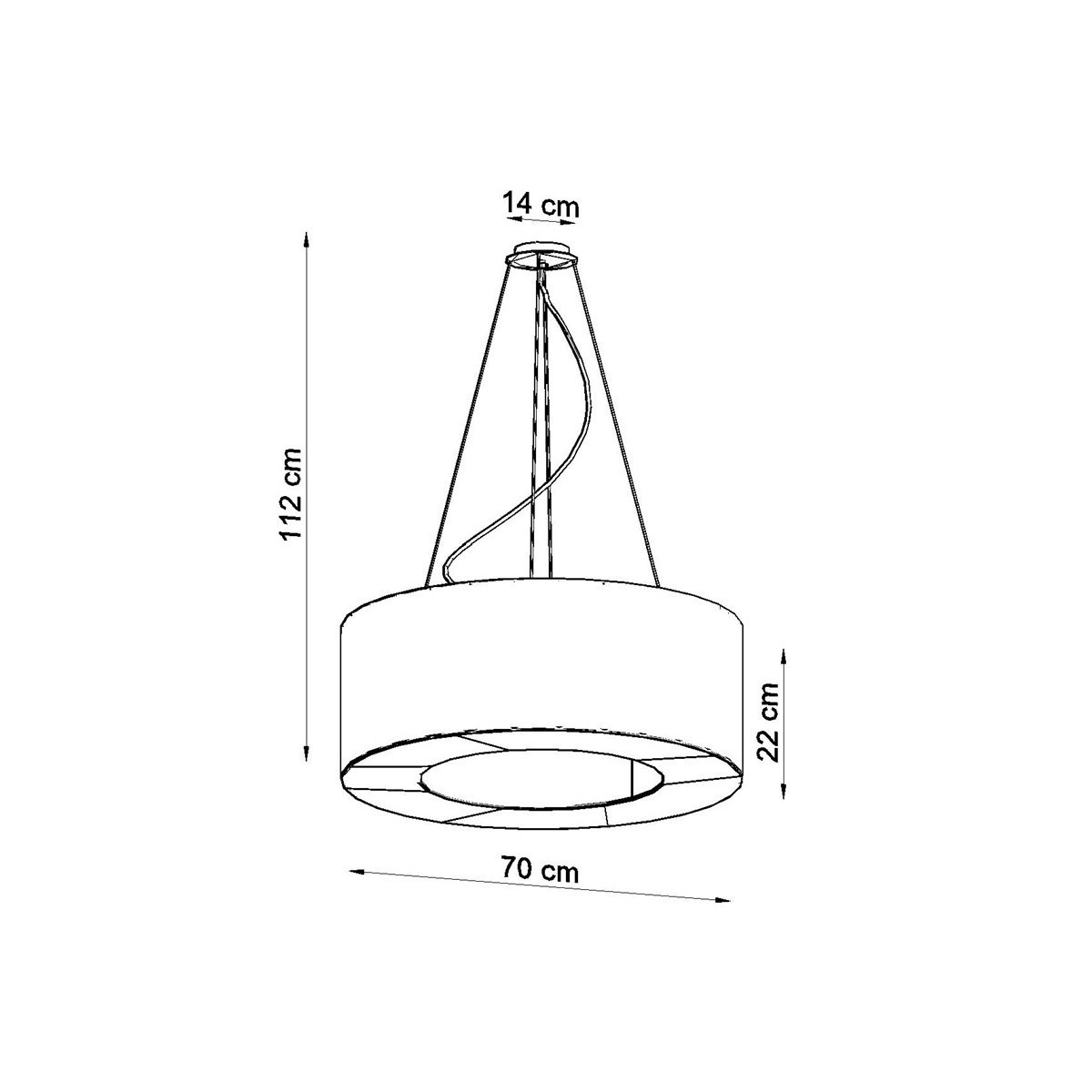 SOLLUX LIGHTING SATURNO 70 black