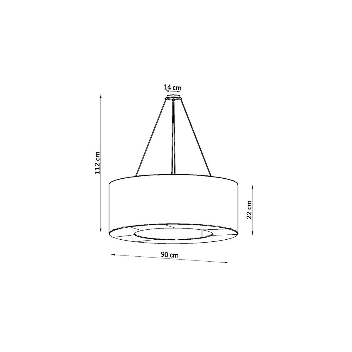 SOLLUX LIGHTING SATURNO 90 black