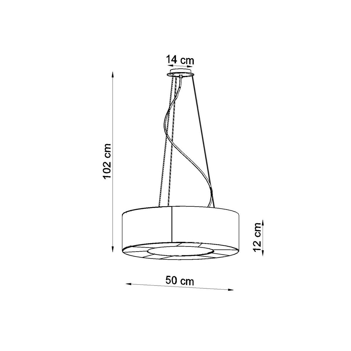 SOLLUX LIGHTING SATURNO SLIM 50 white