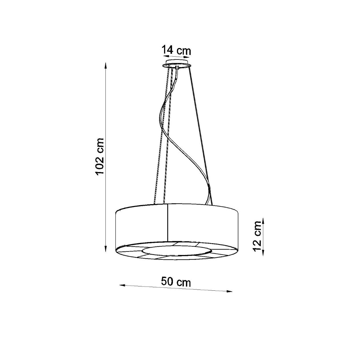 SOLLUX LIGHTING SATURNO SLIM 50 white
