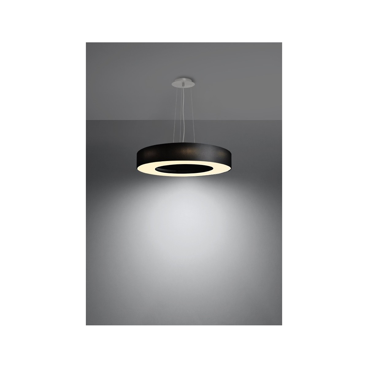 SOLLUX LIGHTING SATURNO SLIM 50 black