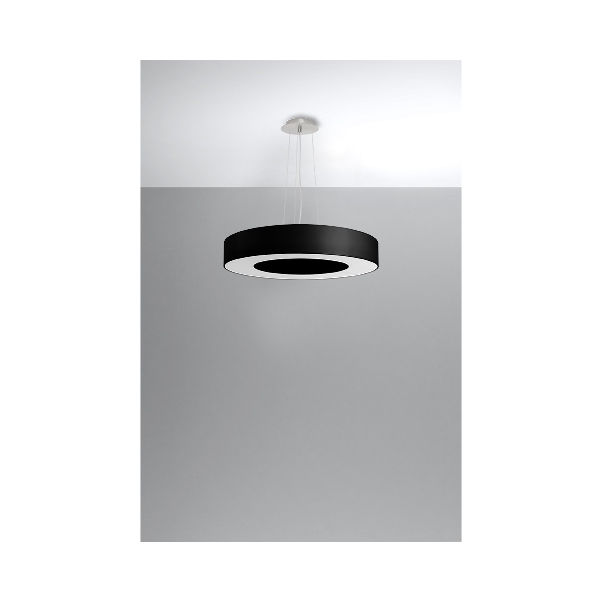 SOLLUX LIGHTING SATURNO SLIM 50 black