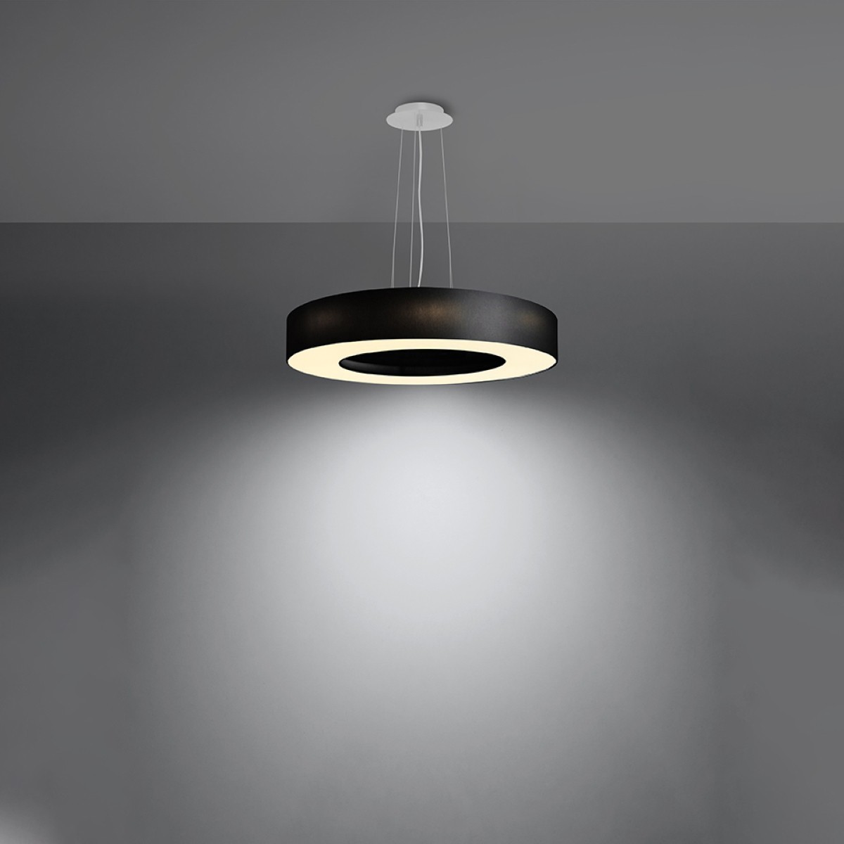 SOLLUX LIGHTING SATURNO SLIM 50 black