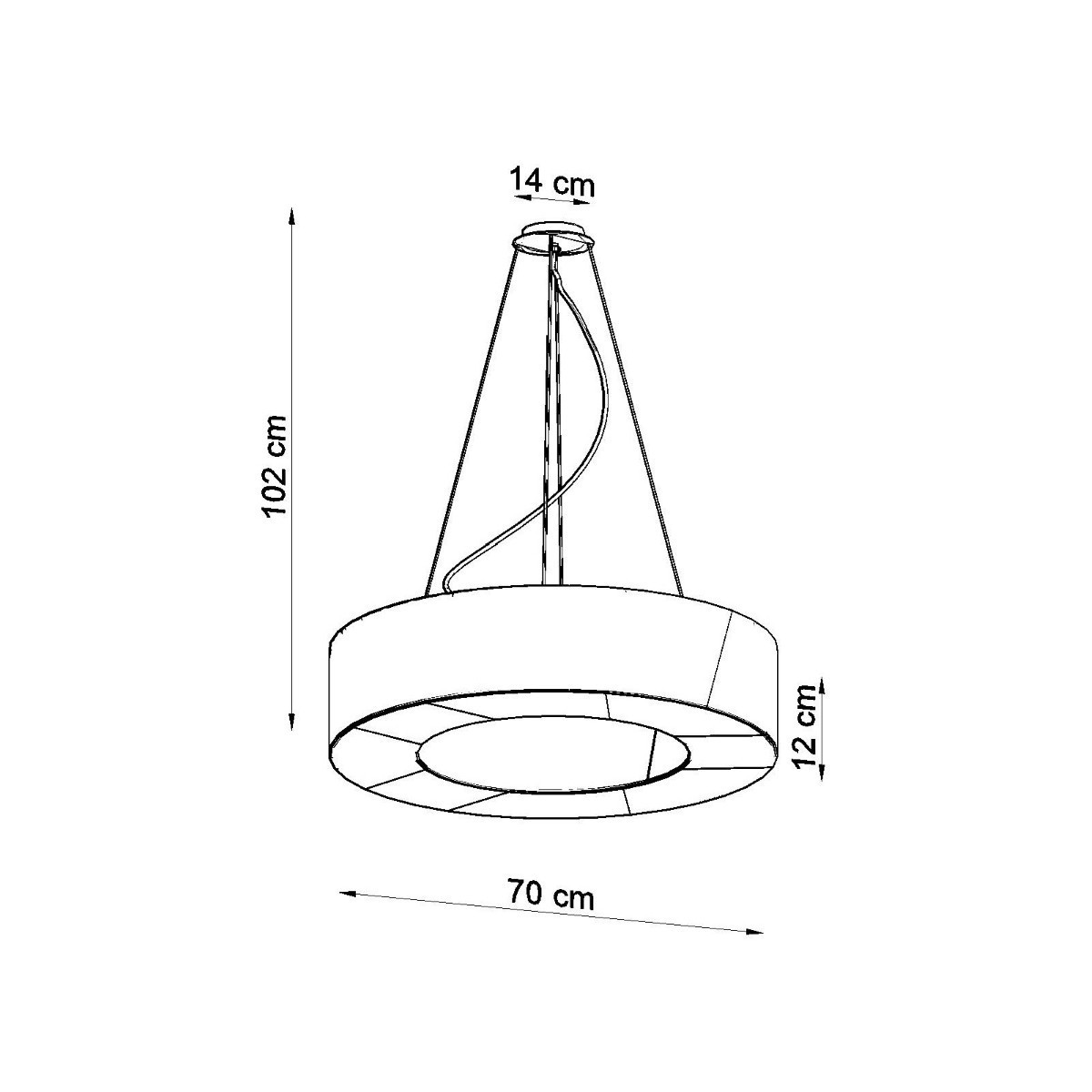 SOLLUX LIGHTING SATURNO SLIM 70 white