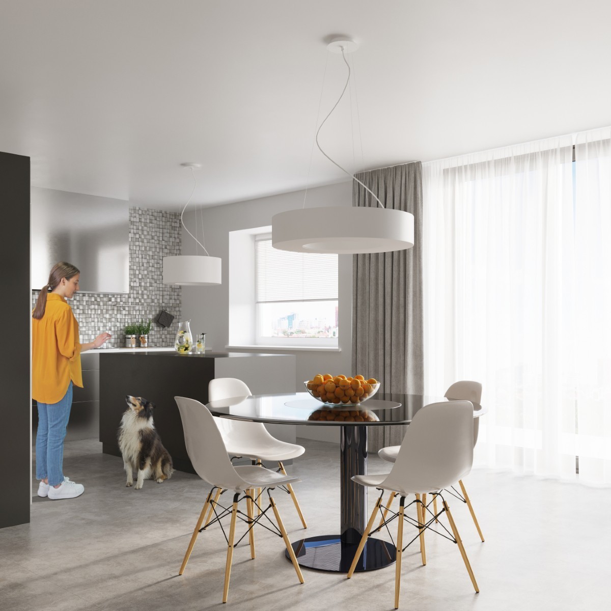 SOLLUX LIGHTING SATURNO SLIM 70 white