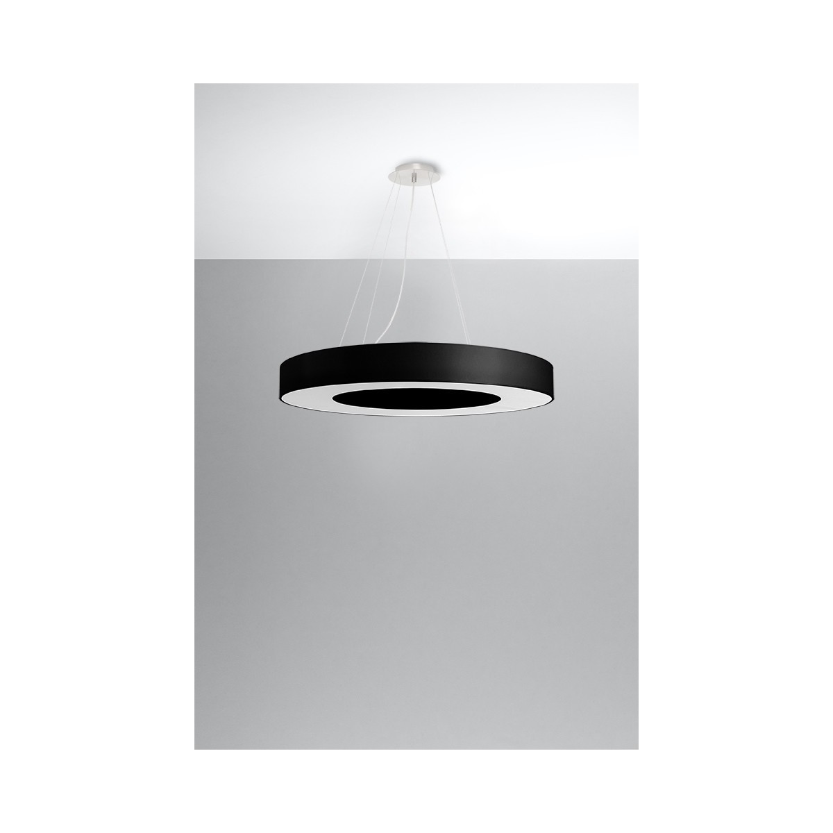SOLLUX LIGHTING SATURNO SLIM 70 black