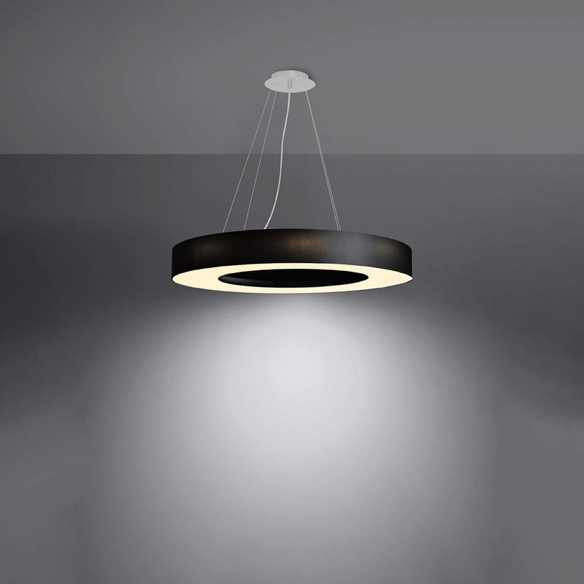 SOLLUX LIGHTING SATURNO SLIM 70 black