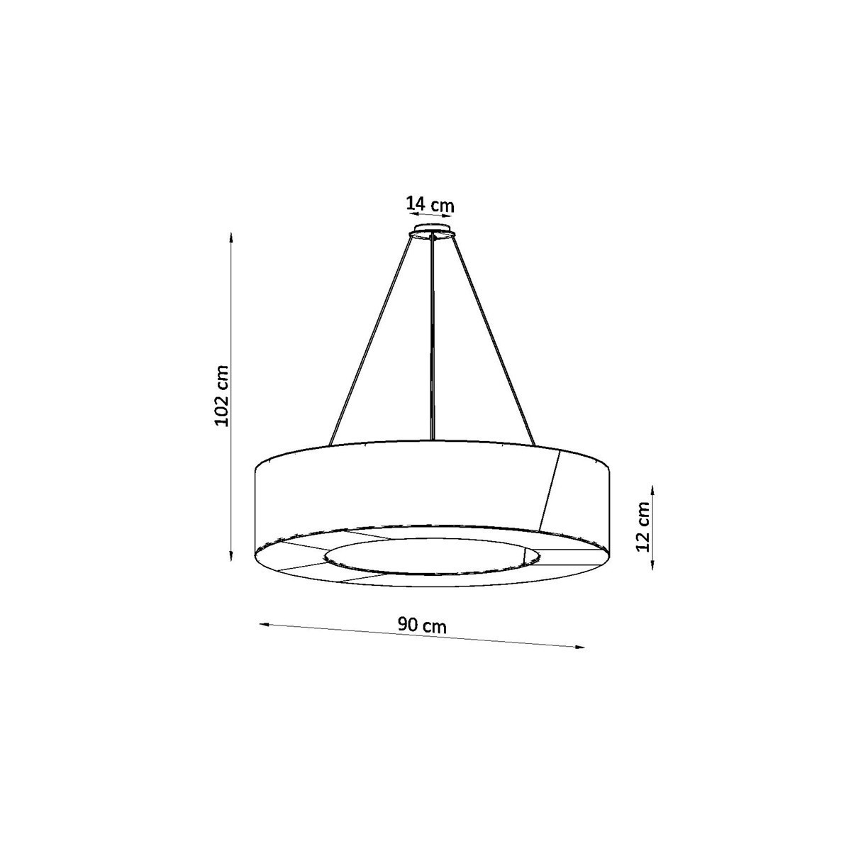 SOLLUX LIGHTING SATURNO SLIM 90 white