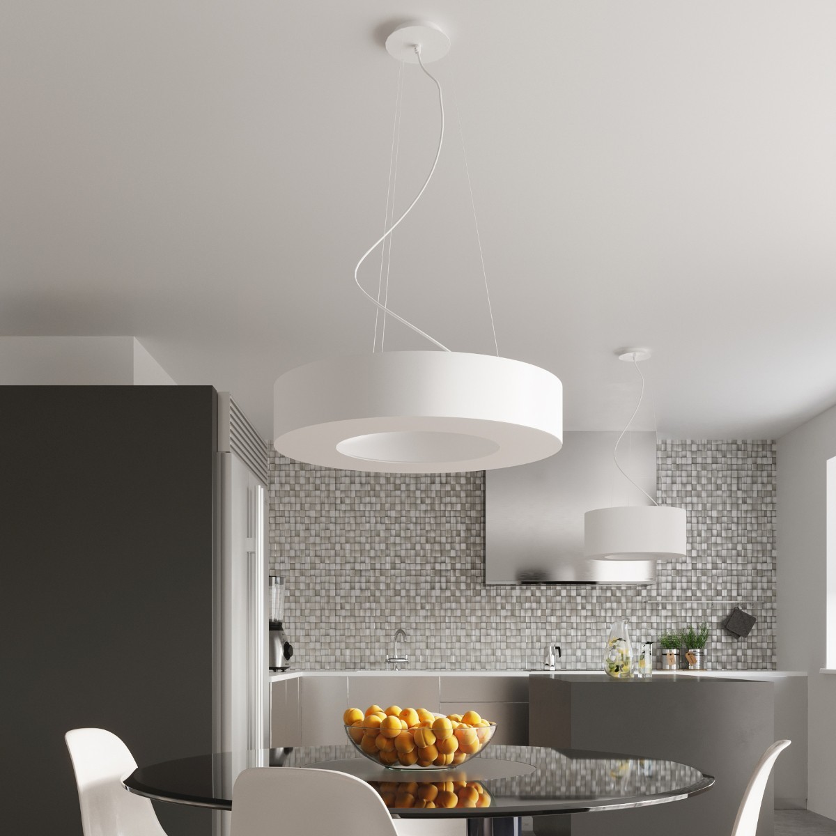 SOLLUX LIGHTING SATURNO SLIM 90 white