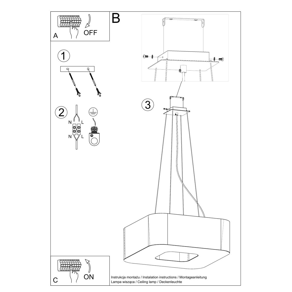 SOLLUX LIGHTING URANO 60 black