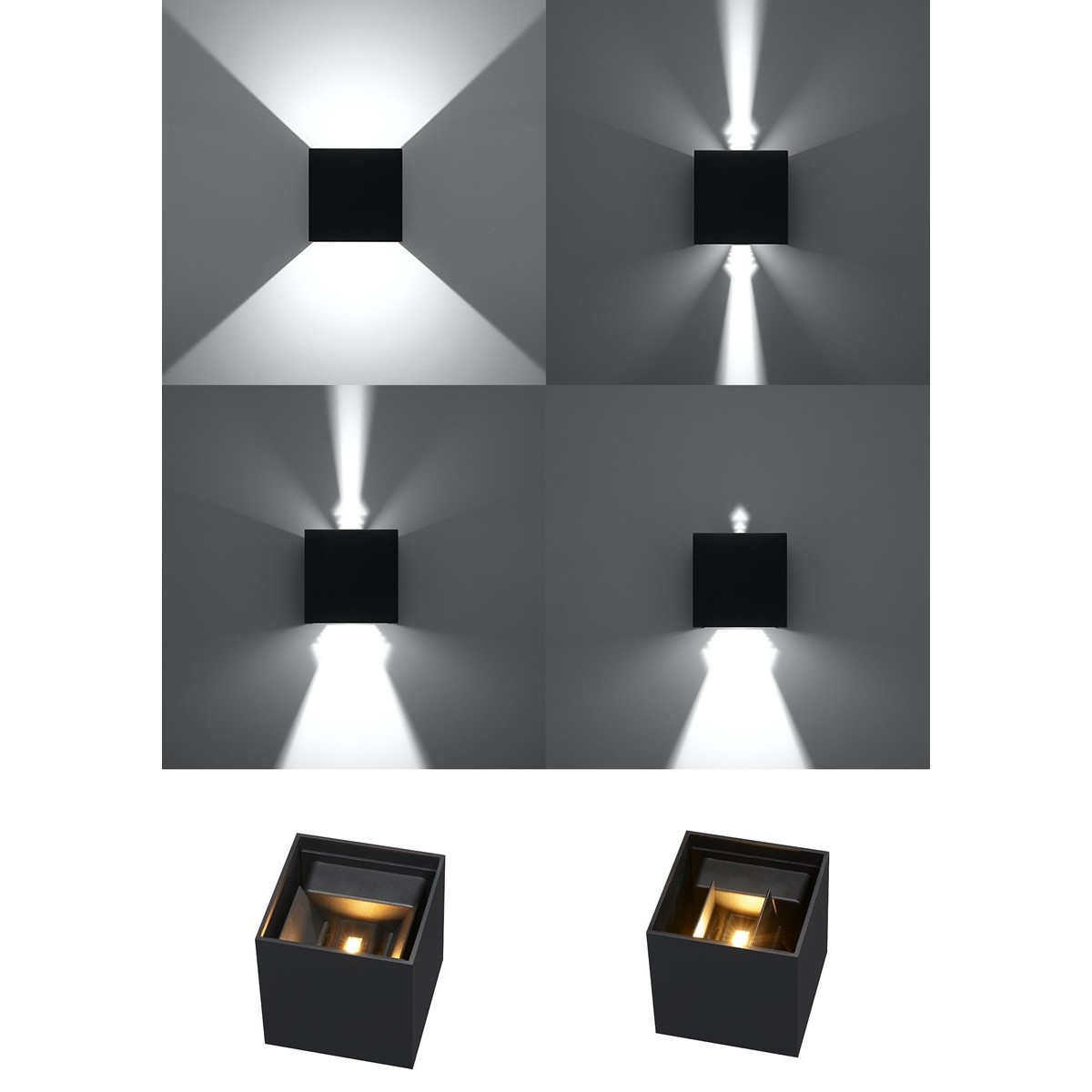 SOLLUX LIGHTING LUCA black LED IP54