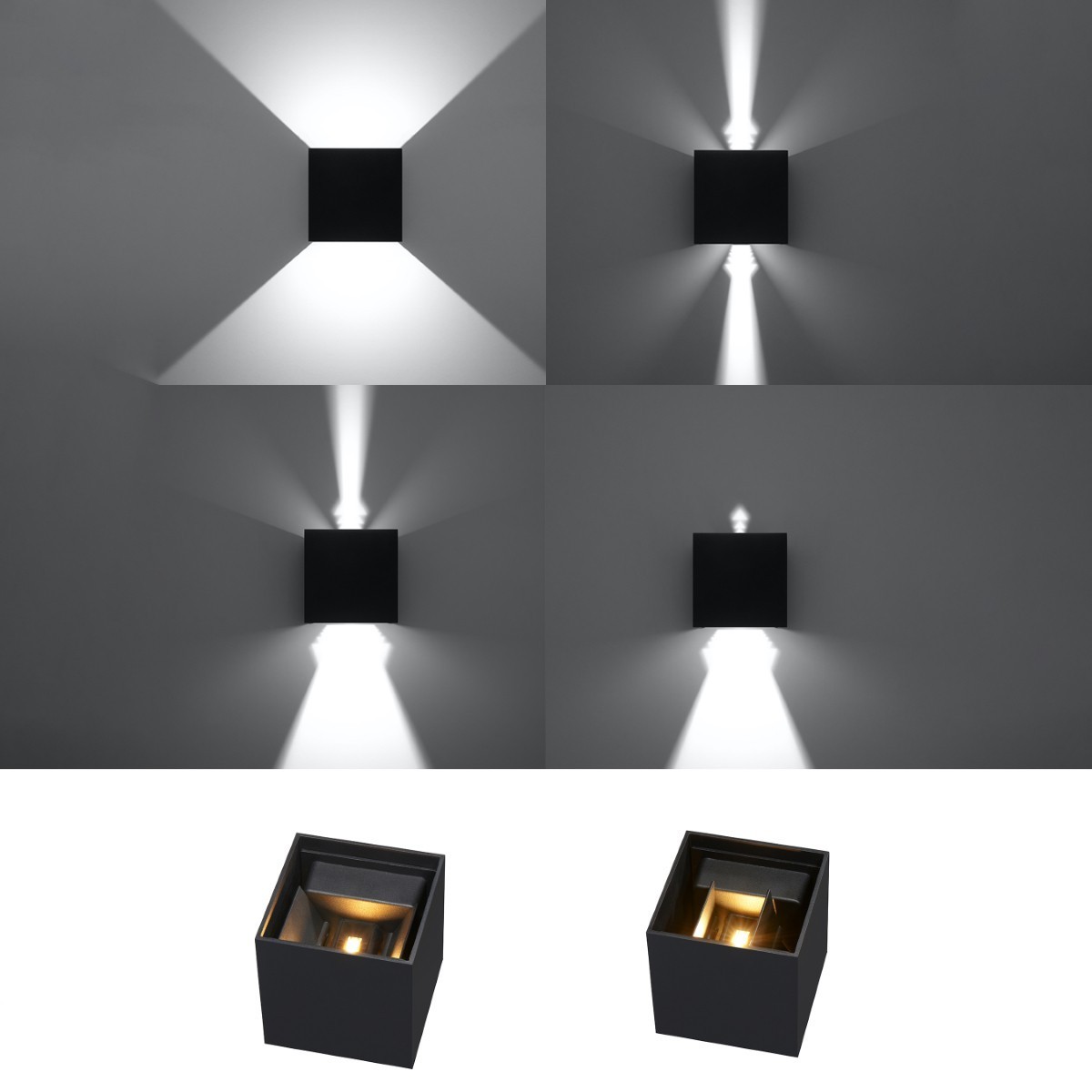 SOLLUX LIGHTING LUCA black LED IP54