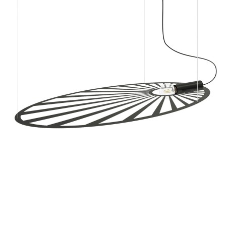 elegancka lampa - Lampa wisząca LEHDET czarna