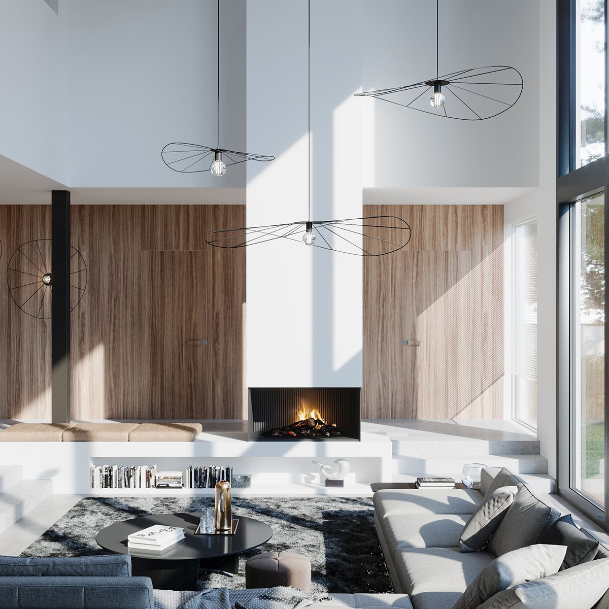 najwyższej jakości lampa - Lampa wisząca ESKOLA 140 czarna