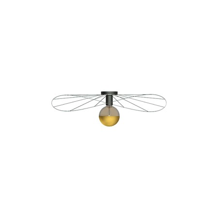 niepowtarzalna lampa - Kinkiet / Plafon ESKOLA 70 czarny