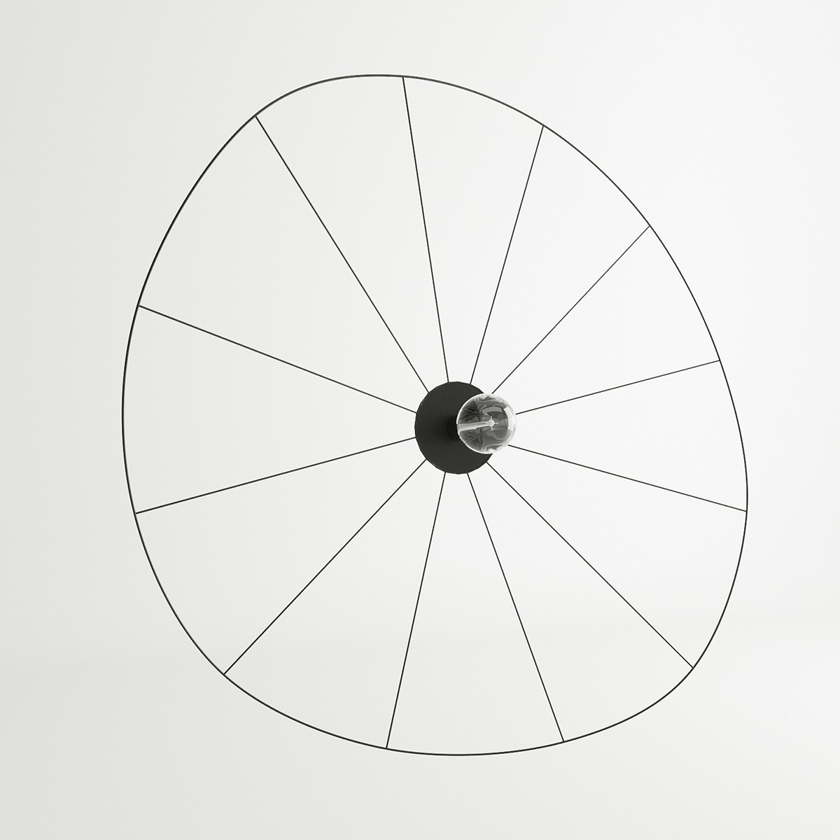 stylowa lampa - Kinkiet / Plafon ESKOLA 110 czarny