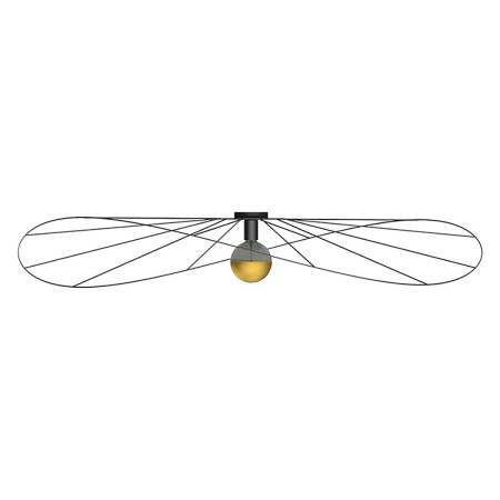 minimalistyczna lampa - Kinkiet / Plafon ESKOLA 140 czarny