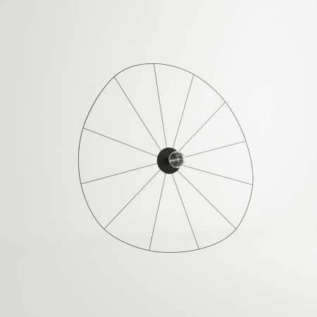 minimalistyczna lampa - Kinkiet / Plafon ESKOLA 140 czarny