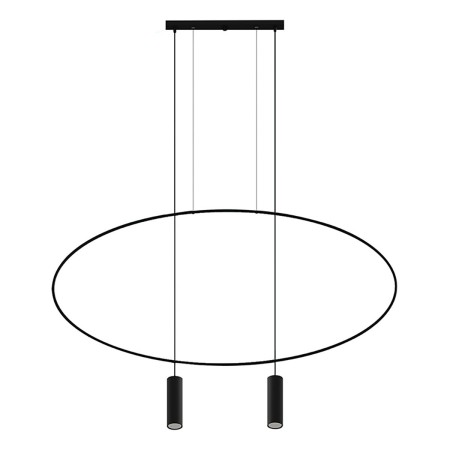 urokliwa lampa - Lampa wisząca HOLAR 2 czarna