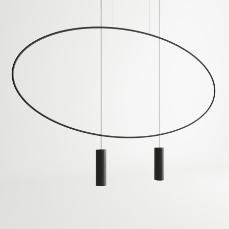 urokliwa lampa - Lampa wisząca HOLAR 2 czarna