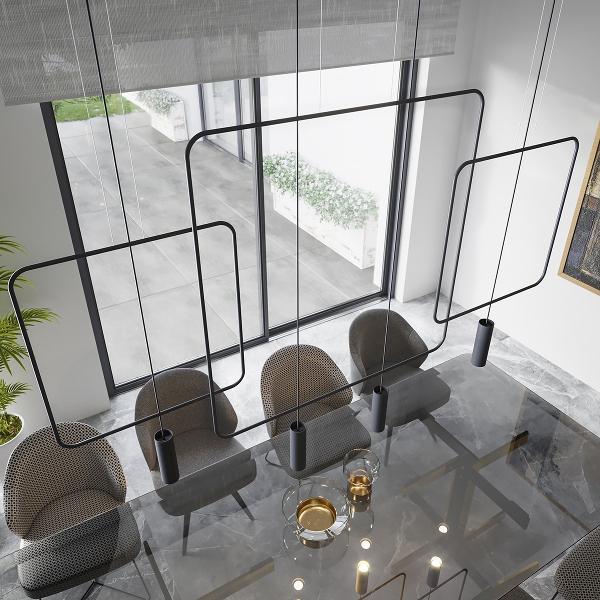 genialna lampa - Lampa wisząca RANA 1 czarna