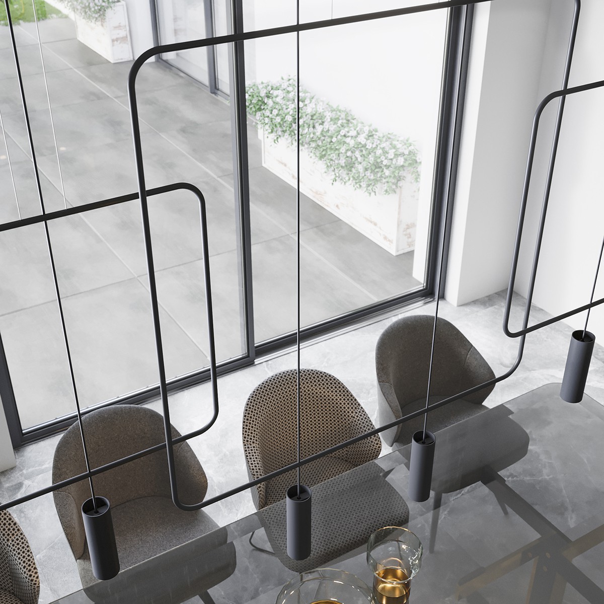 genialna lampa - Lampa wisząca RANA 1 czarna