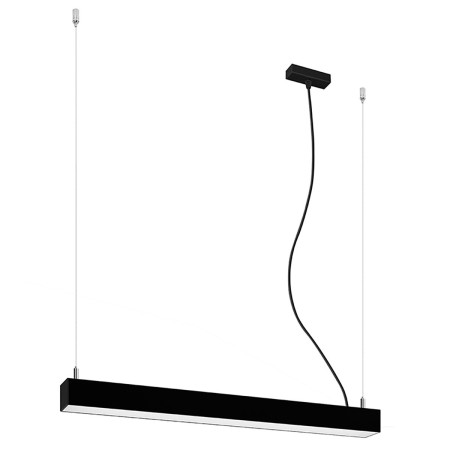 gustowna lampa - Lampa wisząca PINNE 67 czarna 4000K