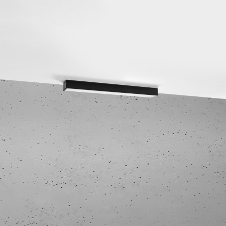 stylowa lampa - Plafon PINNE 67 czarny 3000K