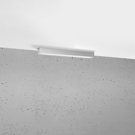 minimalistyczna lampa - Plafon PINNE 67 szary 3000K