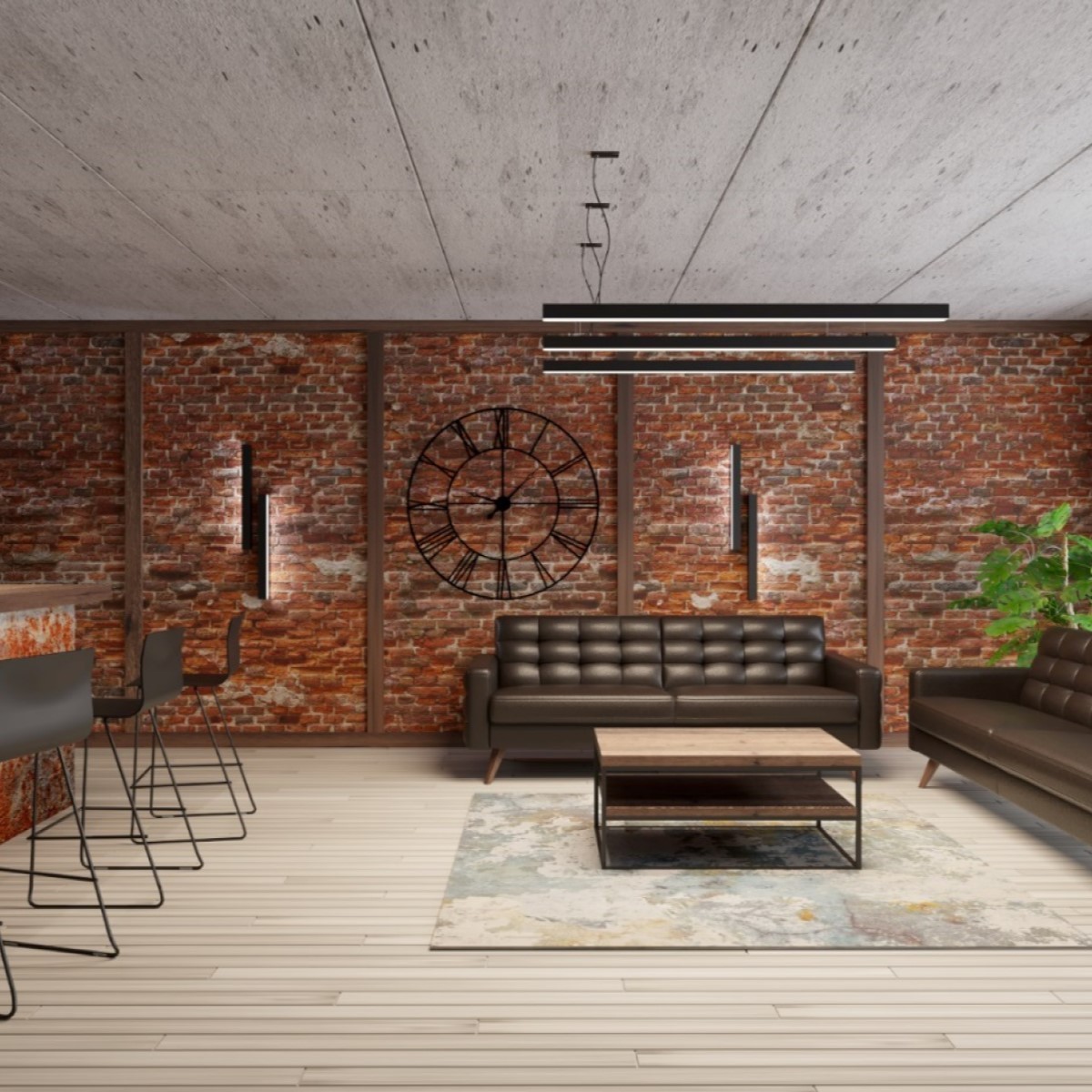 minimalistyczna lampa - Plafon PINNE 67 szary 3000K