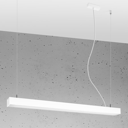 efektowna lampa - Lampa wisząca PINNE 90 biała 4000K