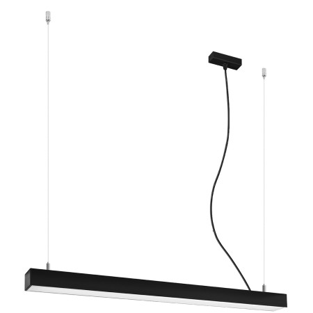 elegancka lampa - Lampa wisząca PINNE 90 czarna 4000K