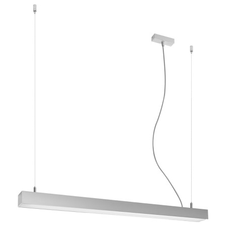 gustowna lampa - Lampa wisząca PINNE 90 szara 4000K