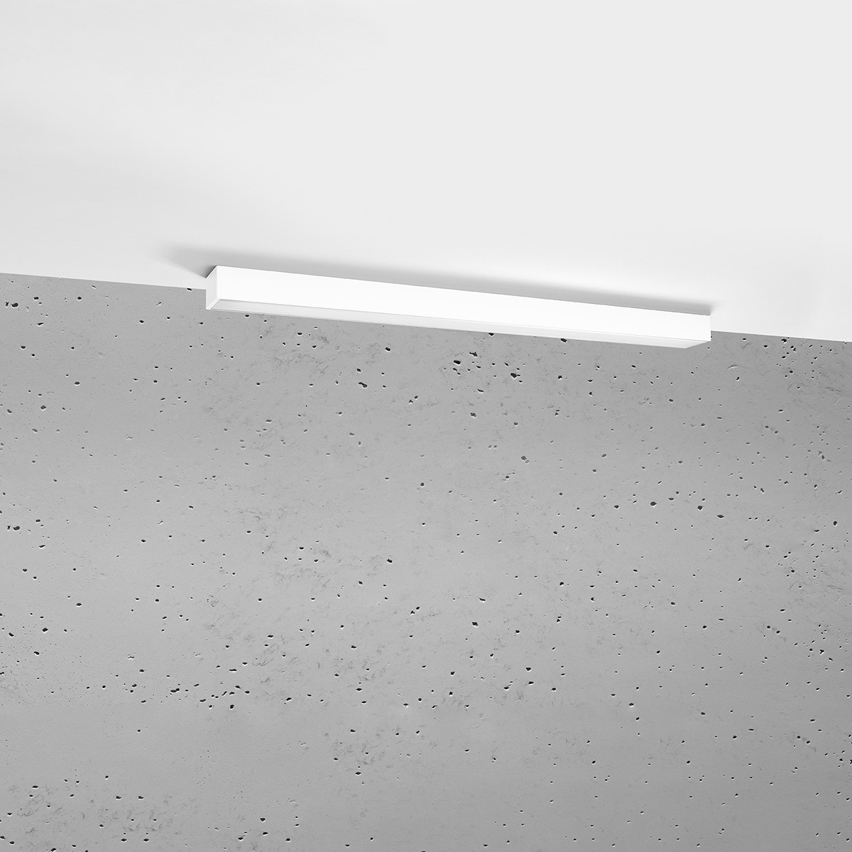 minimalistyczna lampa - Plafon PINNE 90 biały 4000K