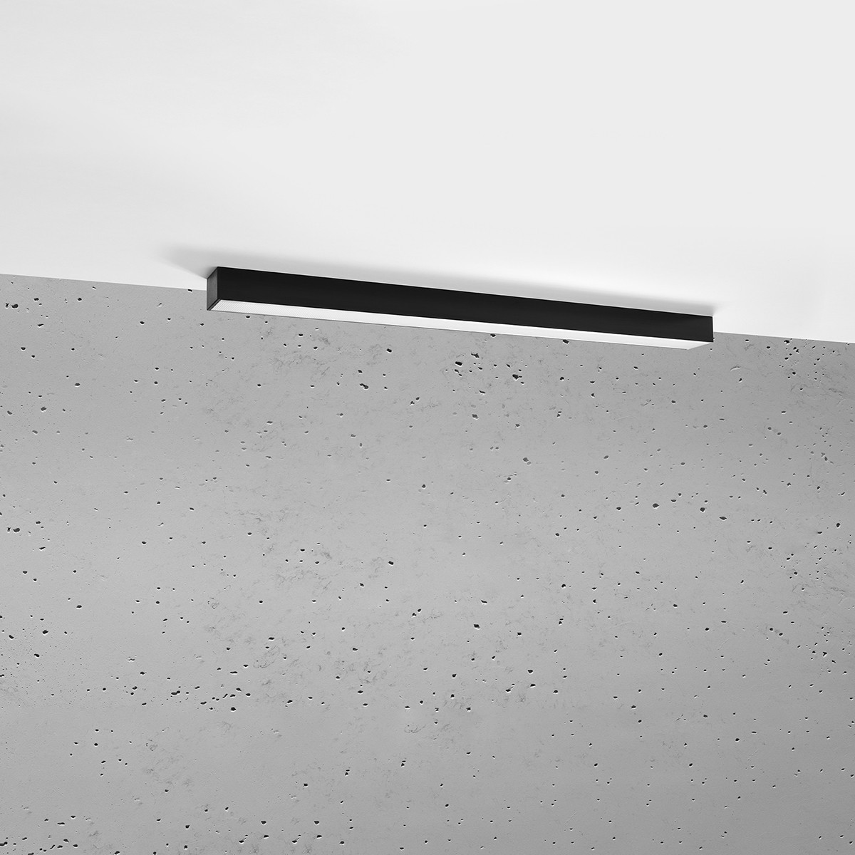 zachwycająca lampa - Plafon PINNE 90 czarny 4000K