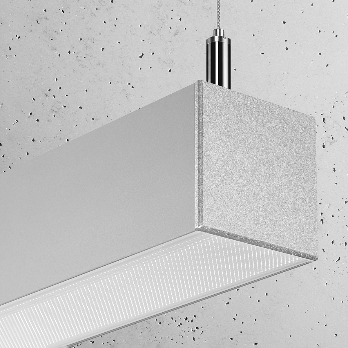 czarująca lampa - Lampa wisząca PINNE 117 szara 3000K