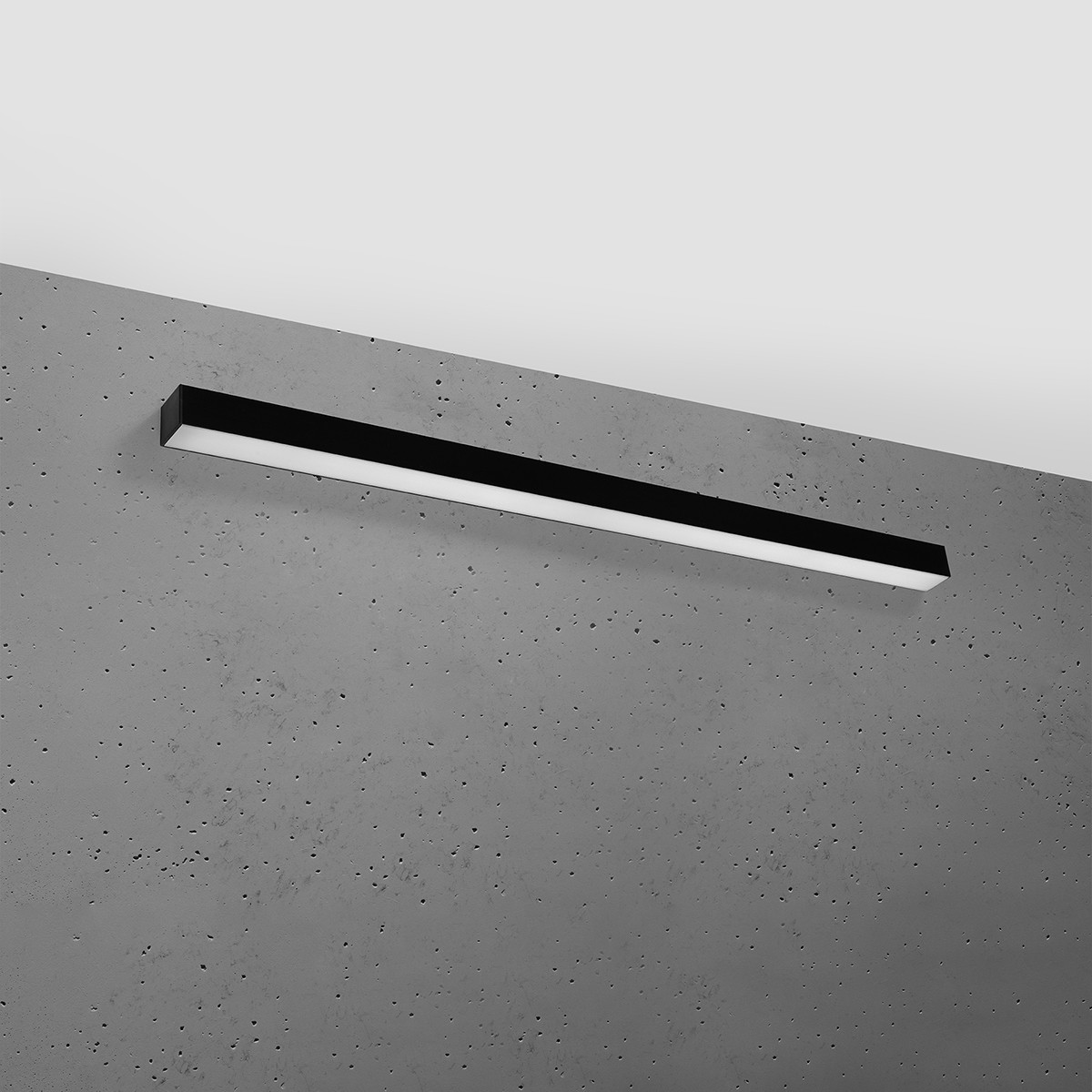 ładna lampa - Kinkiet PINNE 117 czarny 3000K