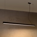 genialna lampa - Lampa wisząca PINNE 150 czarna 3000K