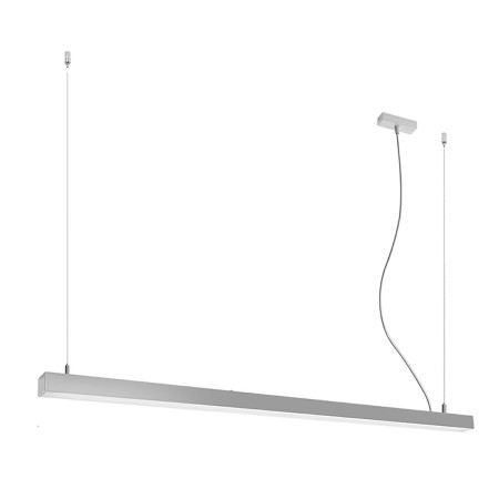 efektowna lampa - Lampa wisząca PINNE 150 szara 4000K
