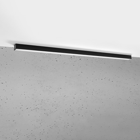 stylowa lampa - Plafon PINNE 150 czarny 4000K