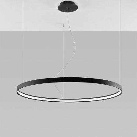 genialna lampa - Żyrandol RIO 110 czarny LED 3000K